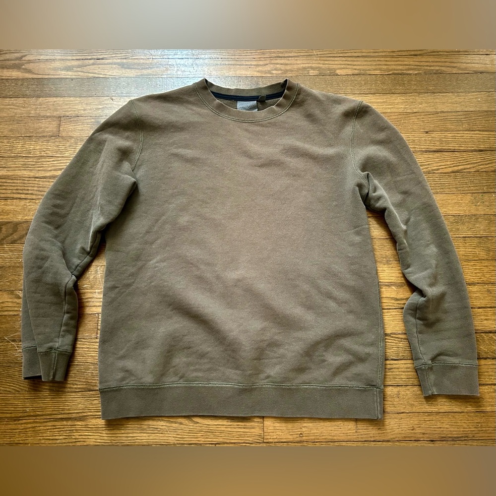 Naked & Famous Denim Olive Crewneck Sweater